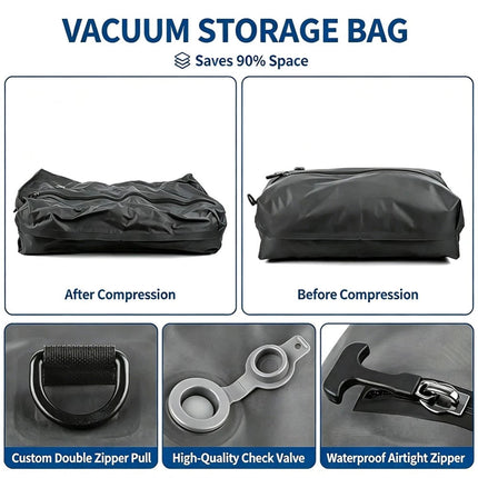 Dustproof Travel Vacuum Sealed Bag Portable Vacuum Packing Compression Pouch