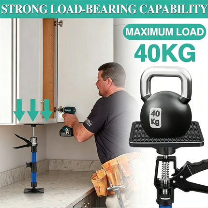 2Pcs Cabinet Jack Support Pole Telescopic Jack Pole Labor-Saving 50-115cm Adjust