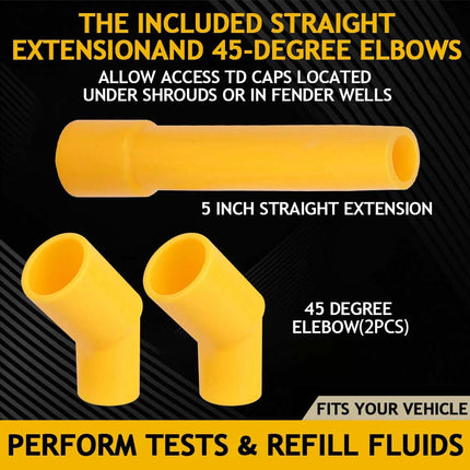 15X Car Radiator Coolant Funnel Vehicles Auto Antifreeze Bleeder Refill Tool Kit