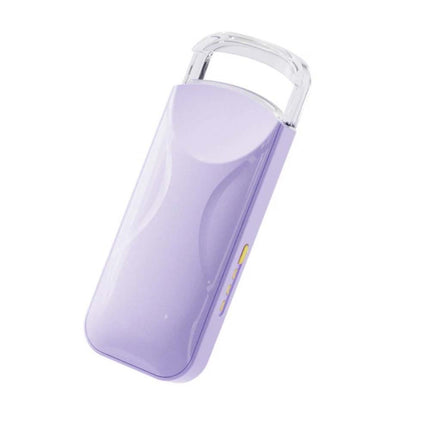 Electric Heated Curling Eyelash Eye Lash Operated Eyelash Curler Makeup Tools Purple