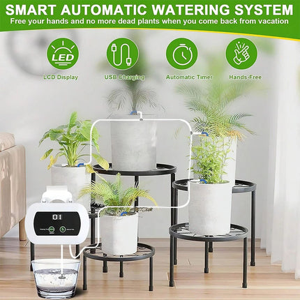 Automatic Drip Irrigation System Plant Controller Self Watering Git Garden