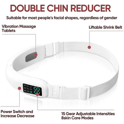 Electric Massage Double Chin Remover Face Lift Firming V-line Chin USB Recharge