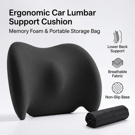Support Pillow for Car Traveling Versatile Use Breathable Memory Foam