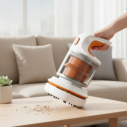 Mini Handheld Vacuum Cleaner USB Rechargeable Desktop Vacuum for Office Home 1pc