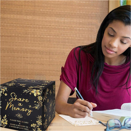 2 Sets Memory Cards Boxes, 50 Pcs Cards Each, Share a Memory Cards for Collections of Life