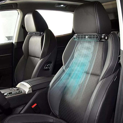 Mini USB Car SUV Seat Back Cooling Fan Portable 3 Speed Headrest Silent Cooler