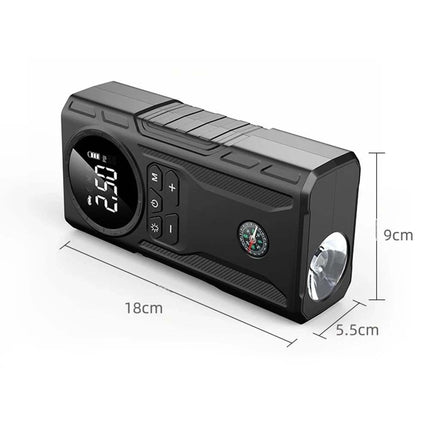 Car Jump Starter 39800mAh Portable Power Bank Booster with Auto Air Compressor