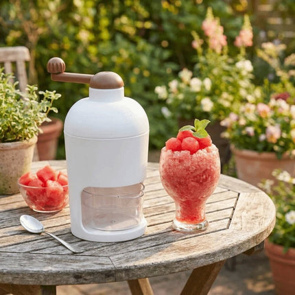 Ice Shaver Crusher Shredding Snow Cone Maker Machine Create Drink Tool
