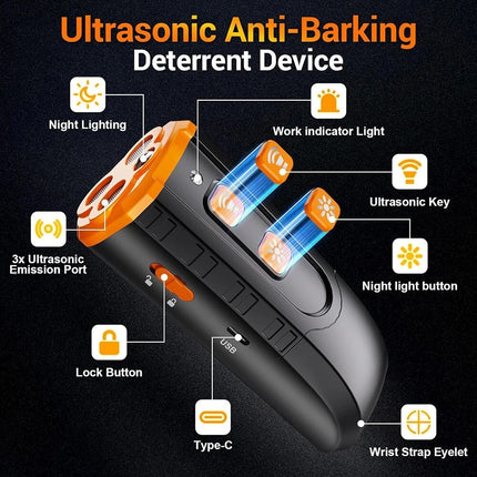 Outdoor Anti Bark Device Ultrasonic Dog Barking Control Stop Repeller Trainer