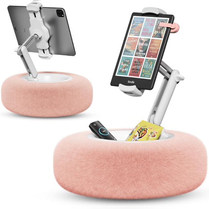 Fuzzy Bowl Phone Holder, Tablet Pillow Stand, Adjustable Phone Holder for Beds