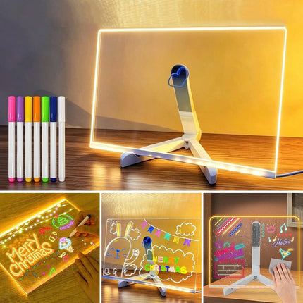 Illuminated Acrylic LED Writing and Message Board Christmas Gift