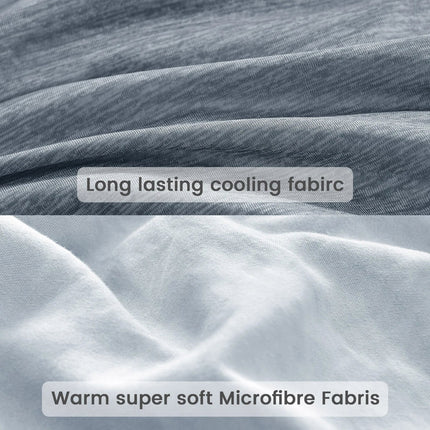 Summer Cooling Comforter Blanket, Cooling Silk-like Fabric Soft Touch Lightweight Quilt for Hot Sleepers