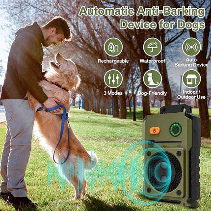 Outdoor Anti Bark Device Ultrasonic Dog Barking Control Stop Repeller Trainer