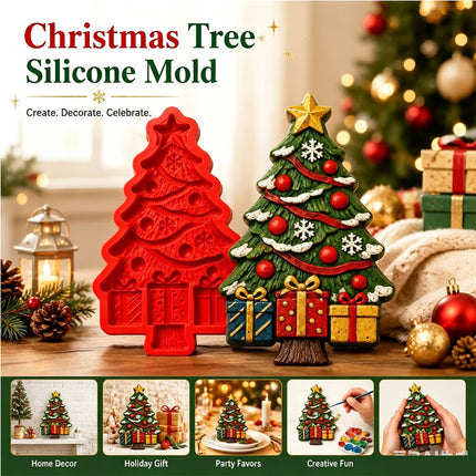 DIY Christmas Tree Resin Mold And Paint Craft Kit Reusable 3D Casting Molds