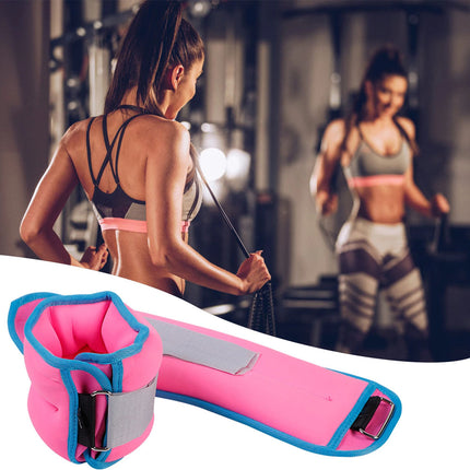 1KG Ankle Wrist Weights Removable Leg Training Exercise Gym Adjustable