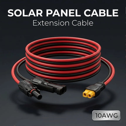 For MC4 Solar Panel Connector To XT60 Adapter IP67 10AWG 3M Extension Cable 3M