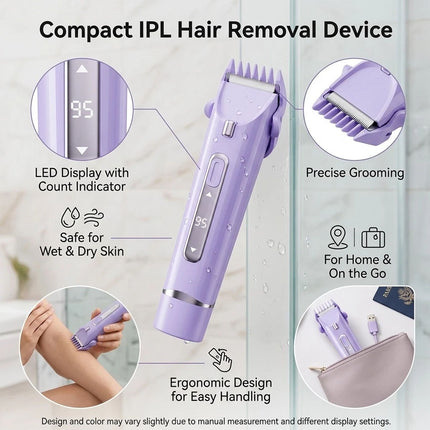 LED Dual Head Shaver Women Electric Bikini Trimmer Wet & Dry Use Hair Removal