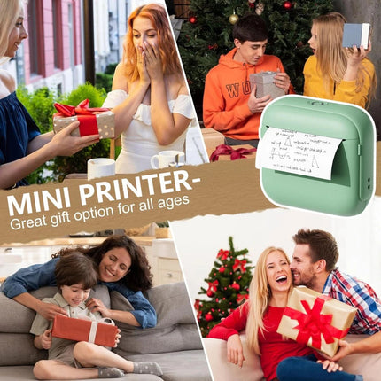 Mini Pocket Thermal Printer Bluetooth Wireless Photo Notes Inkless Sticker Paper
