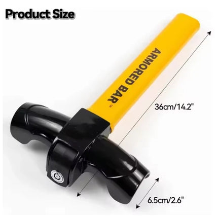 Car Steering Wheel Lock T-Type Anti-Theft Lock for Vehicle Security Protection