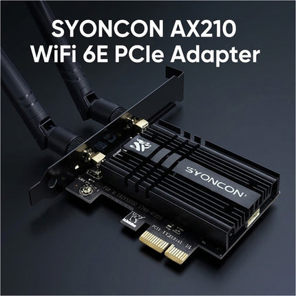 WiFi 6E PCIe Card Intel Chips Bluetooth 5.3 2.4G 5G 6GHz PC PCI Wireless Adapter