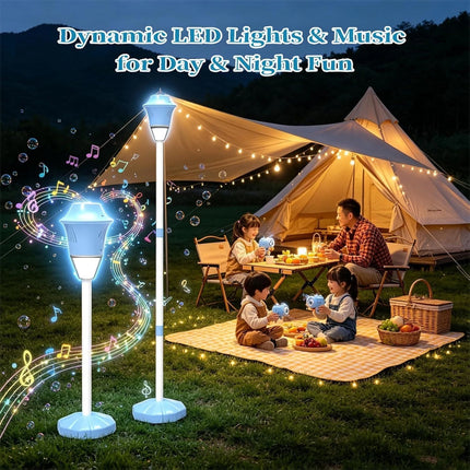 Bubble Torch Garden Lamp Automatic Bubble Maker Stand Bubble Machine Outdoor