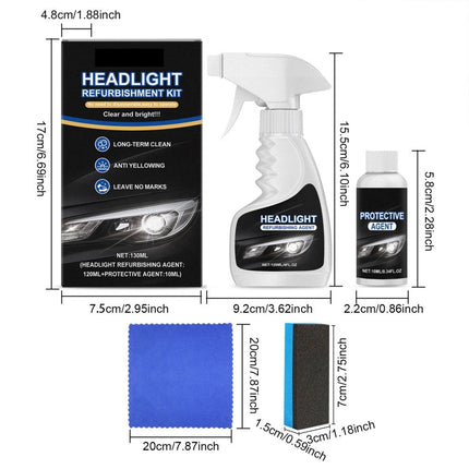 4PCS Nanobrite Pro Headlight Rejuvenator, Headlight Refurbishment Kit