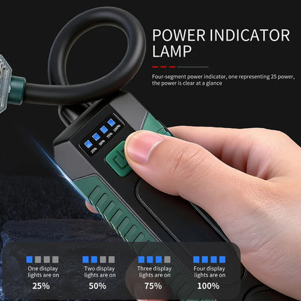 Rechargeable COB LED Work Light Emergency Flashlight Magnetic Handheld Torch USB