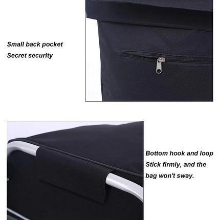 Shopping Bag Foldable Trolley Replacement Bag for Shopping Cart Utility Cart