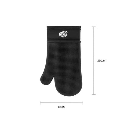 4Pcs Kitchen Set Silicone Gloves Mats Heat Resistant Baking Microwave Oven Mitts