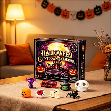 8PCS Sensory Squi-shy Blind Box Dumpling Squeeze Toy Halloween Relaxing Relieve