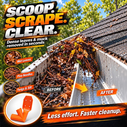 Roofing Leaf Shovel Gutter Cleaning Tool With Long Handle for Home
