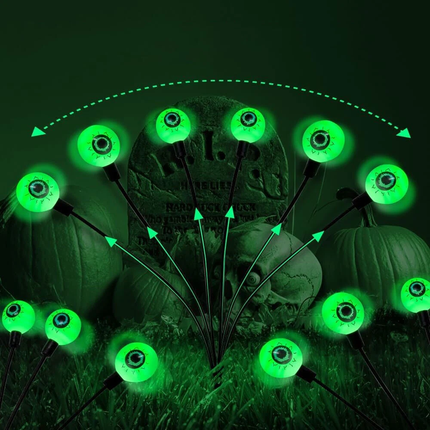 Halloween Solar Eyeball Lights Outdoor Garden Decorative Scary Lights