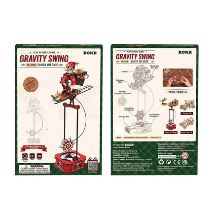 Santa on Skis Pendulum Balance Toy 3D Puzzle Model Building Kits Toys