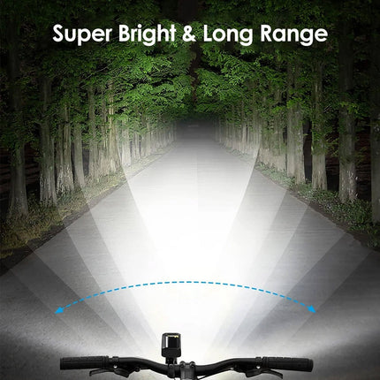 USB Rechargeable Bike Front Light Bar Bicycle LED Night Riding Lamp Headlight