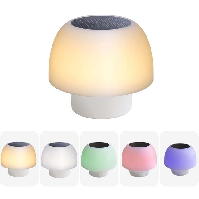 Solar & USB Rechargeable LED Table Lamp Portable Night Light