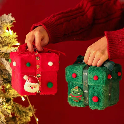 Velvet Gift Box Christmas Packaging Box Velvet Candy Box Christmas Eve
