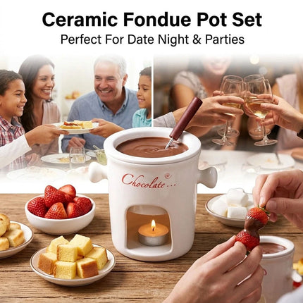 Cheese Chocolate Melting Ceramic Creative Coffee Mug Cup Personal Fondue Mugs
