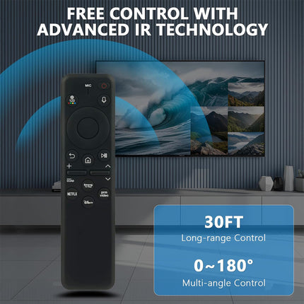 Universal Battery Operated Remote with Voice Control for Samsung Television