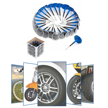24x Auto Tyre Plug Patch Auto Car Tire Puncture Repair Kit Wired Mushroom 36mm