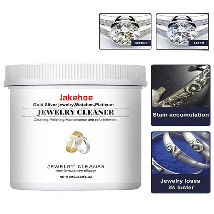 1Pcs 100ml Jewelry Cleaner Liquid Silver Gold Jewelry Care Cleaning Solution Rings