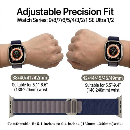 For Apple Watch iWatch Band Strap 9 8 7 6 SE 46mm 42mm 44mm SE Ultra Nylon Alpine