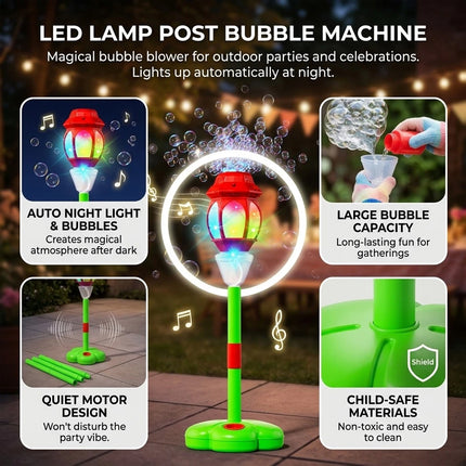 Bubble Torch Garden Lamp Automatic Bubble Maker Stand Bubble Machine Outdoor
