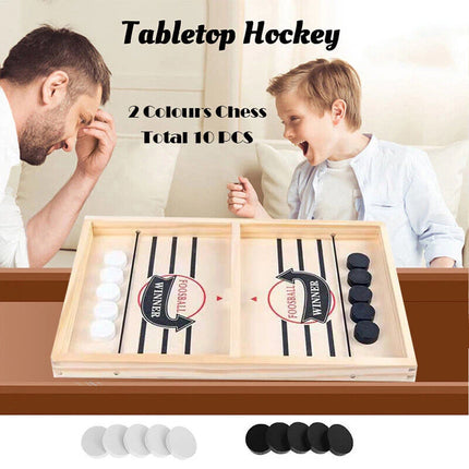 Large Sling Puck Paced SlingPuck Winner Board Game Family Games Toy Hockey Funny