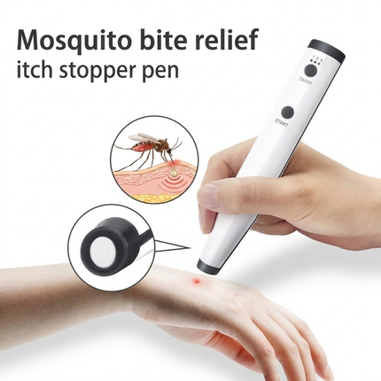 Rechargeable Mosquito Bite Relief Pen Physical Itch Soother for Insect Sting Bite Itching Pen