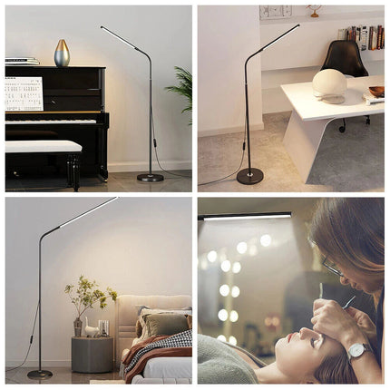 LED Floor Lamp 360° Adjustabe Standing Light Reading Eyelash Gooseneck Light AU