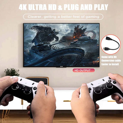 Wireless Retro Gaming Console X2 PLUS – Handheld, 4K HD, 256GB Storage, 5800+ Games