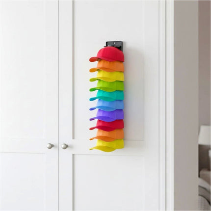 2PCS Space Saving 10 Hat Organizer Rack for Baseball Caps Hat Storage Holder