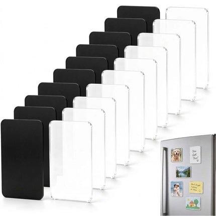 20PCS Rectangle 5 x 8CM DIY Acrylic Photo Display Craft Set, Clear Picture Holder Making Kit