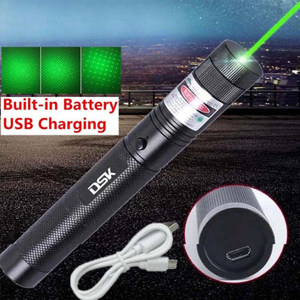 990Miles Rechargeable Green Laser Pointer Pen Astronomy Lazer Star Visible Beam