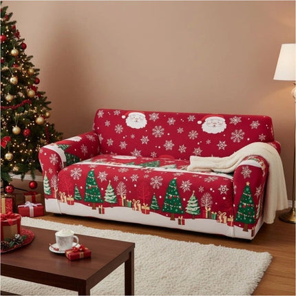 1Pcs All-inclusive Christmas Sofa Cover Furniture Protector Living Room